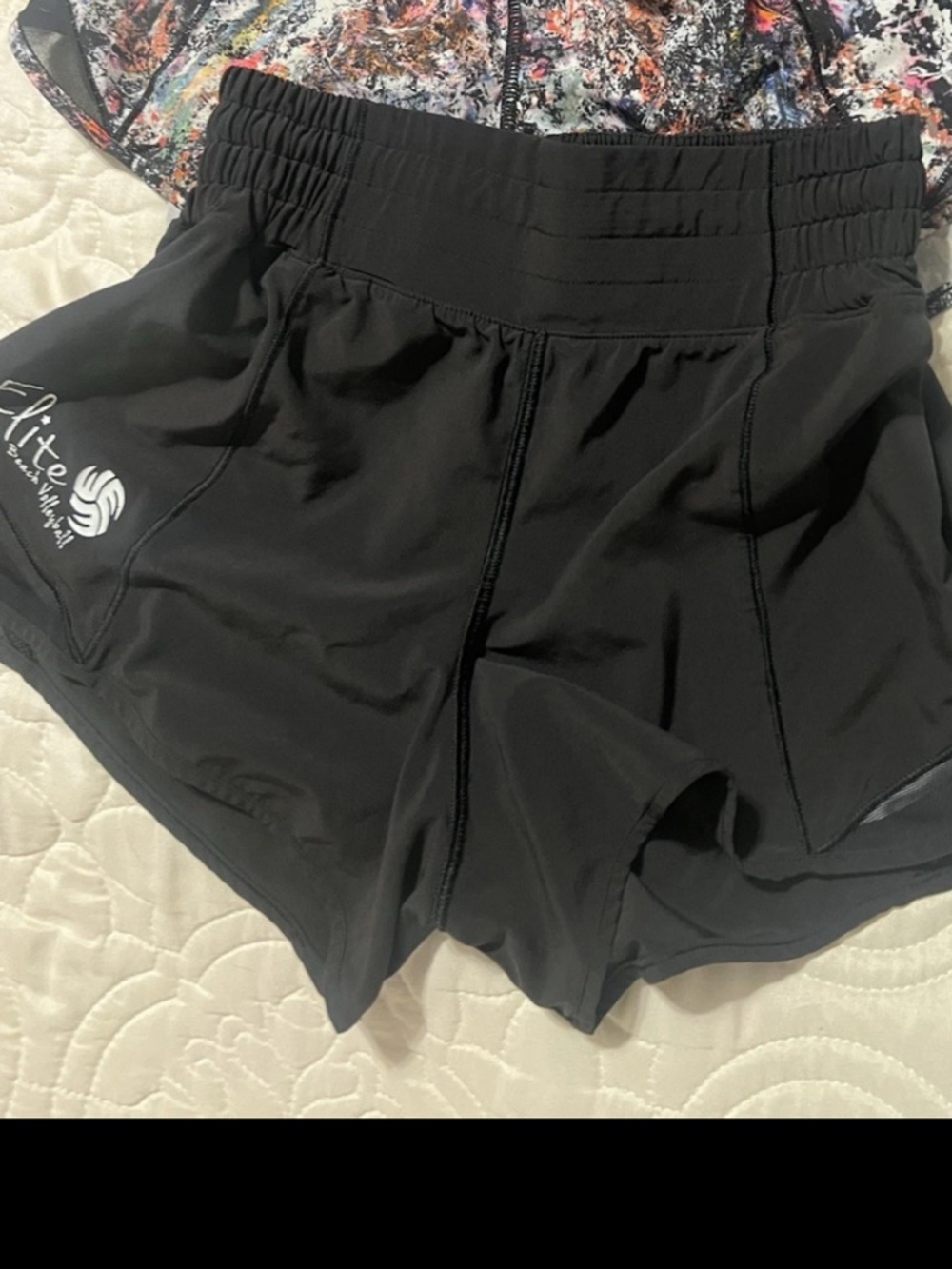 Lululemon hotty hot Athleta Black Running Shorts size 2